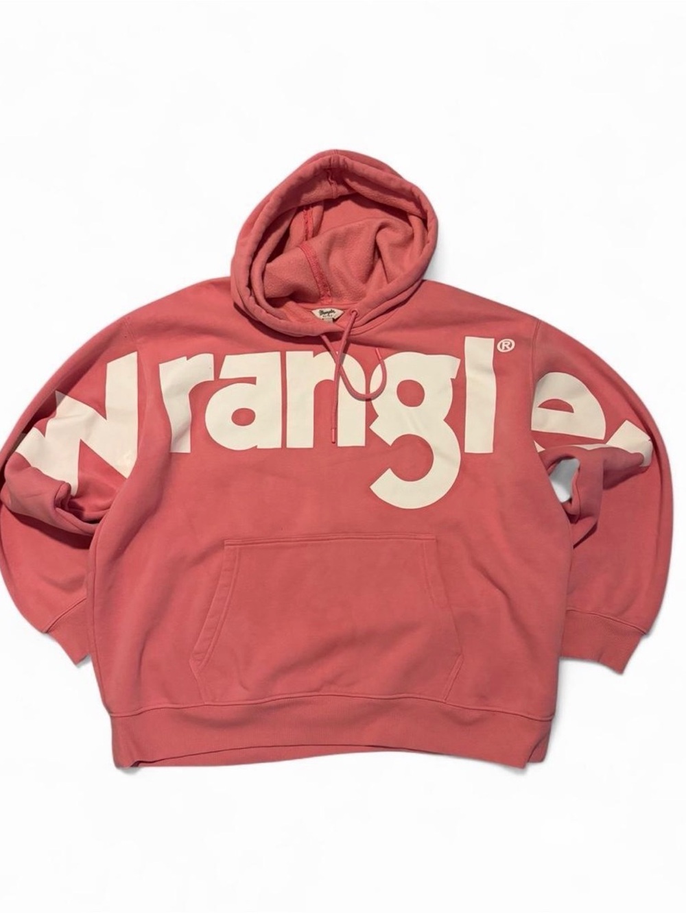 Wrangler Women’s Pink Hoodie with White Logo